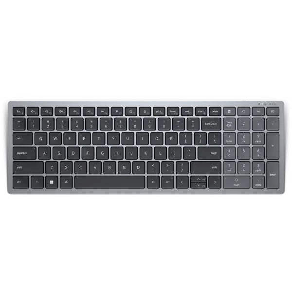 Dell kb740 tastiera ufficio rf senza fili + bluetooth qwerty italiano grigio, nero - KB740-GY-R-ITL