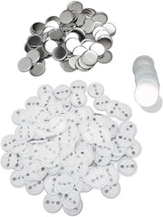 Set di Badge da 100 - Materiale Duro - Bicchiere/Plastica - Knoppi DIY - Badge da Tavolo - Adatto per Badge Maker - Applicazione Creativa