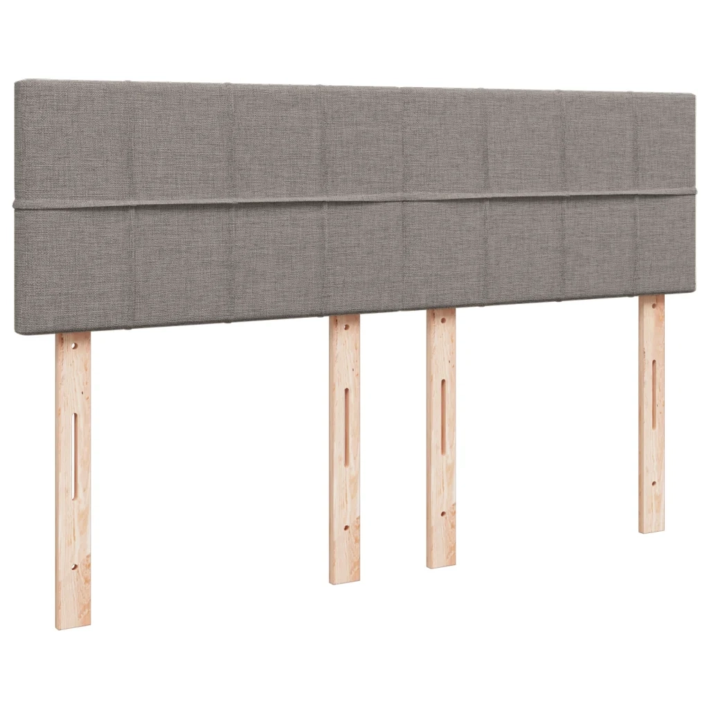 Giroletto a Molle con Materasso Tortora 160x200 cm in Tessuto 3287123