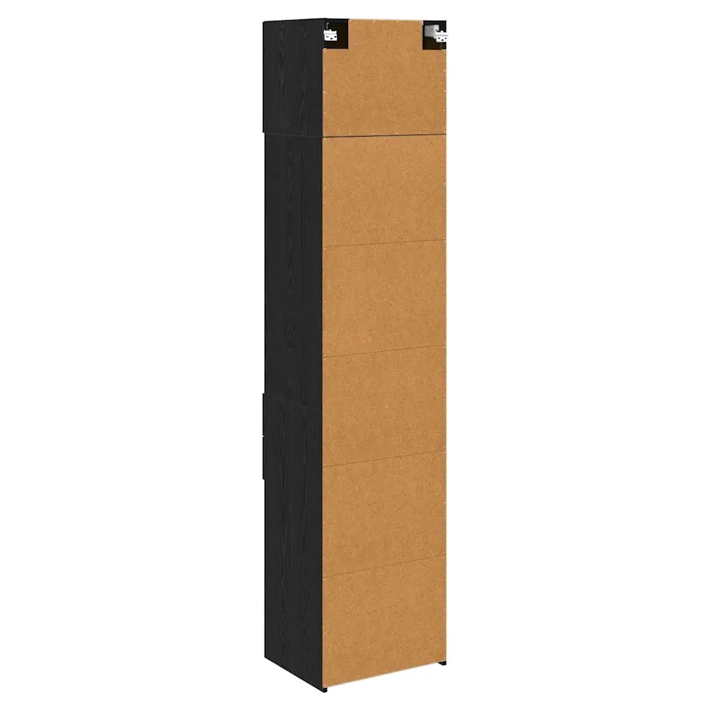 Credenza Rovere Nero 50 x 42,5 x 225 cm Legno multistrato 3402817