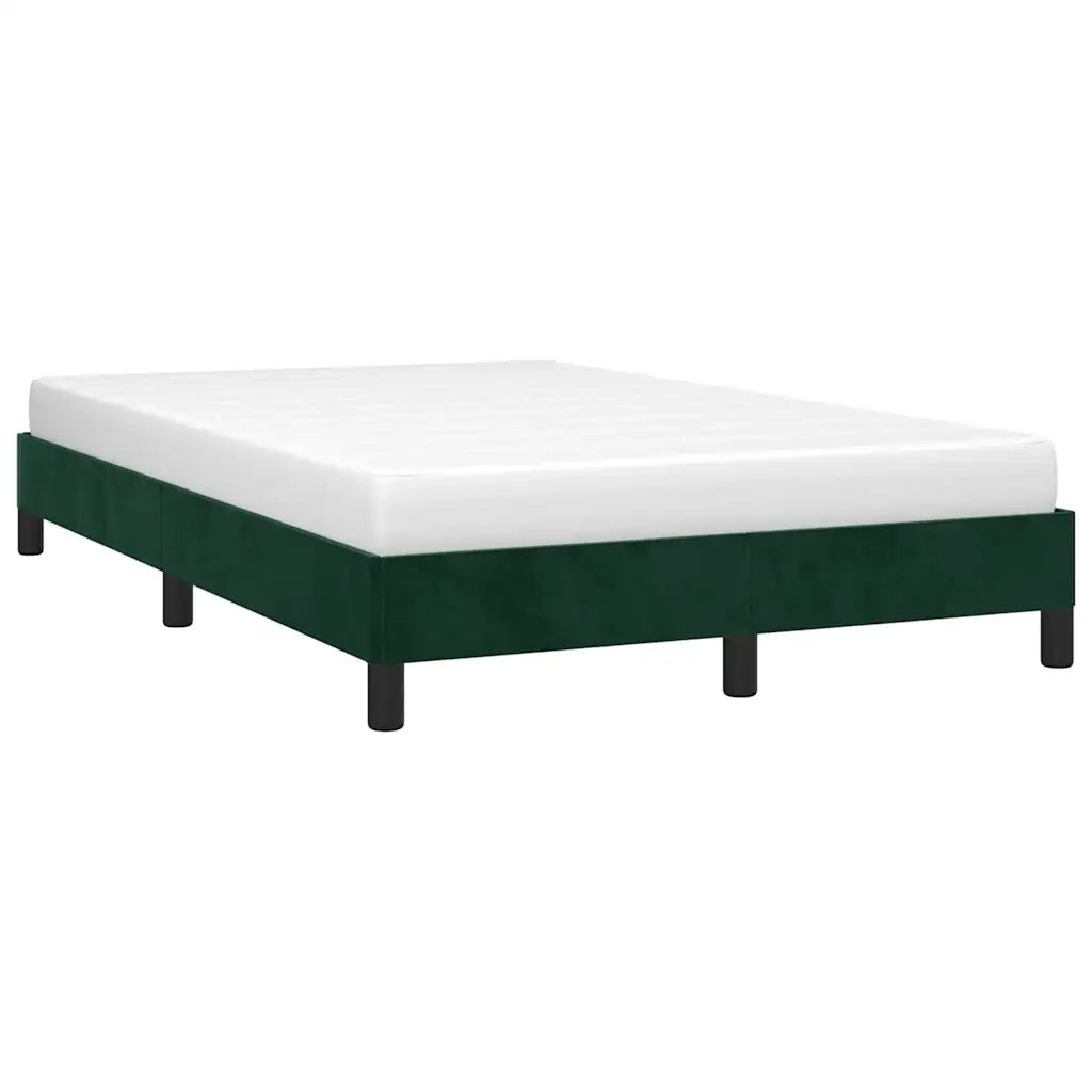 Giroletto senza Materasso-Struttura Letto Verde Scuro 120x200 cm in Velluto 586352