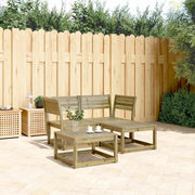 Set Divani da Giardino 3 pz in Legno Impregnato di Pinocod mxl 88355