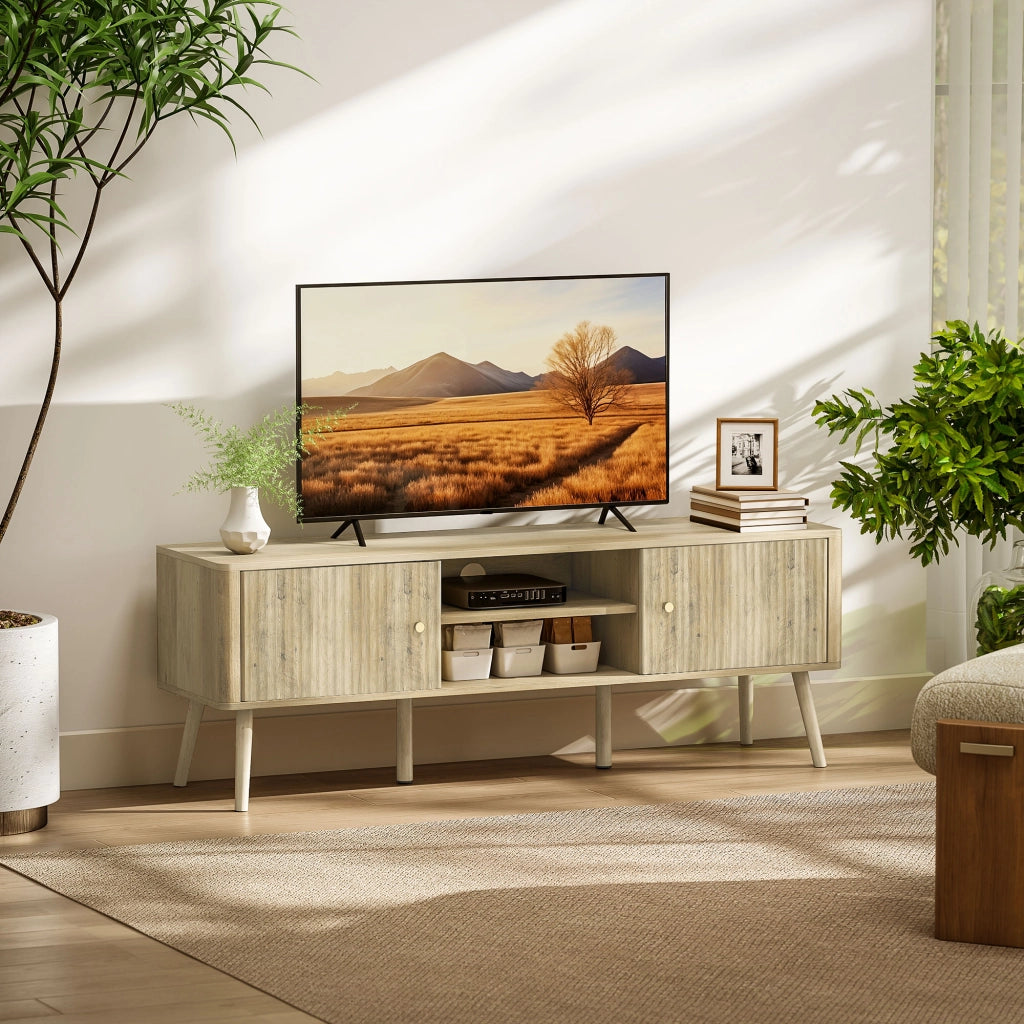 Mobile TV fino a 65 pollici ¨C zephmum ¨C quercia 140x35x49