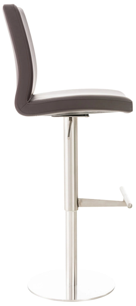 2er Set Barhocker Cadiz Kunstleder edelstahl