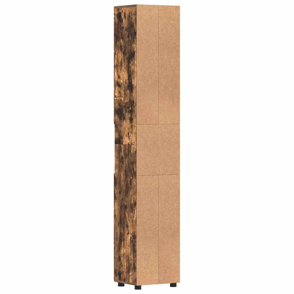 Set di Armadi da Bagno TULUM Rovere fumé 37 x 31,5 x 203 cm 880356
