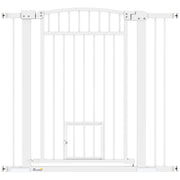 Cancelletto di Sicurezza per Cani ¨C Xylo ¨C Doppio Blocco Montaggio a Pressione 76-104 cm Bianco