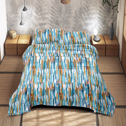Completo Letto Matrimoniale No Stiro Set Lenzuola In Morbida Microfibra Anallergica Lenzuolo Sotto Con Angoli Elastici Fino 30 Cm, Lenzuolo Teso Sopra 2 Federe Prodotto Italiano  Frammenti