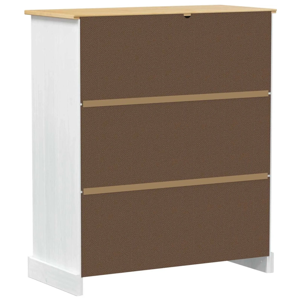 Mobile per vino Bianco 97 x 45 x 114 cm Pino massello 42024956