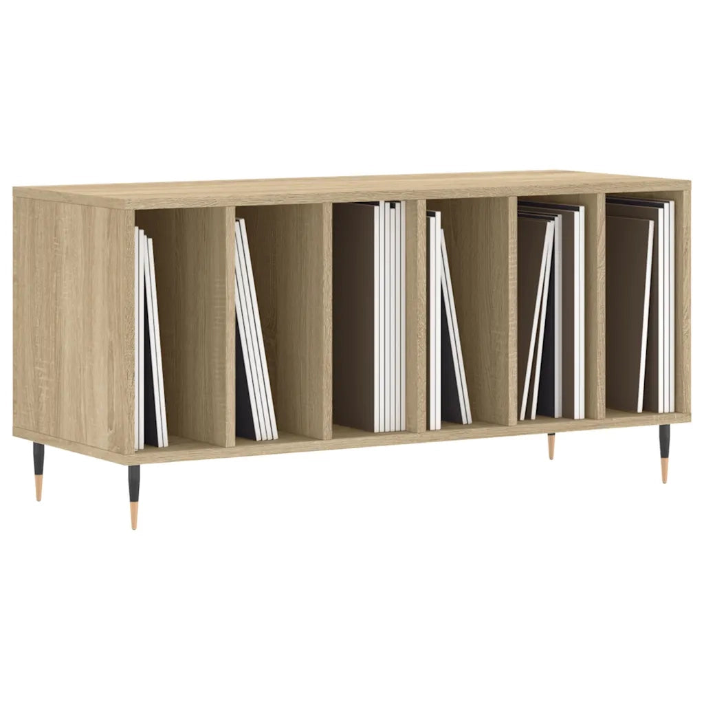 Mobile Porta Dischi Rovere Sonoma 100x38x48cm Legno Multistrato CFW5407288