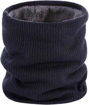 Nekmasker, guanti caldi per collo invernale, sciarpa impermeabile, mantello elastico per sci con imbottitura soffice e spessa, 21*24cm, Blu Marina