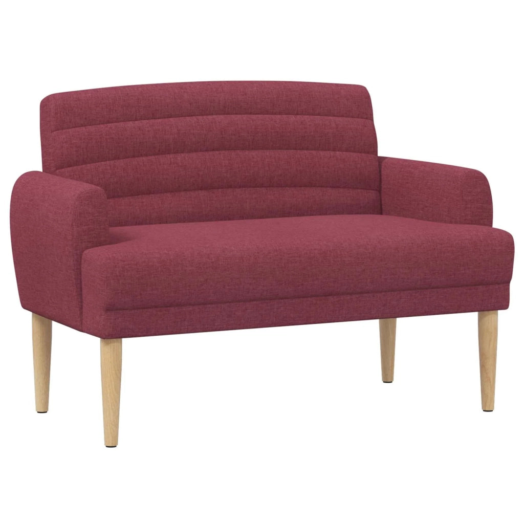 Loveseat con bottoni imbottiti Rosso Vino 116 x 67 x 80 cm 42041778