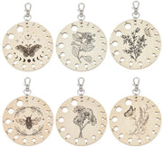 Set di Breinaledi 6 pezzi - Guida di misurazione in legno - Attrezzo per breiare rotonde - Chiusura - Comodo da tenere in mano - Misurazione precisa - Materiale per breiare
