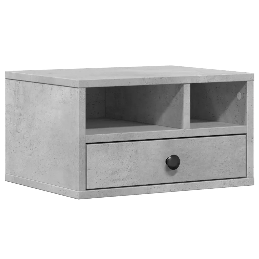 Supporto Stampante Grigio Cemento 40x32x22,5 Legno Multistrato CFW5527312