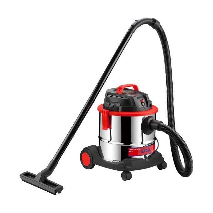 Excel 09514 Aspirapolvere e Liquidi Acciaio Inox 20 L 1300 W 16 kPa 33 litri-sec 85 dB colore Acciaio
