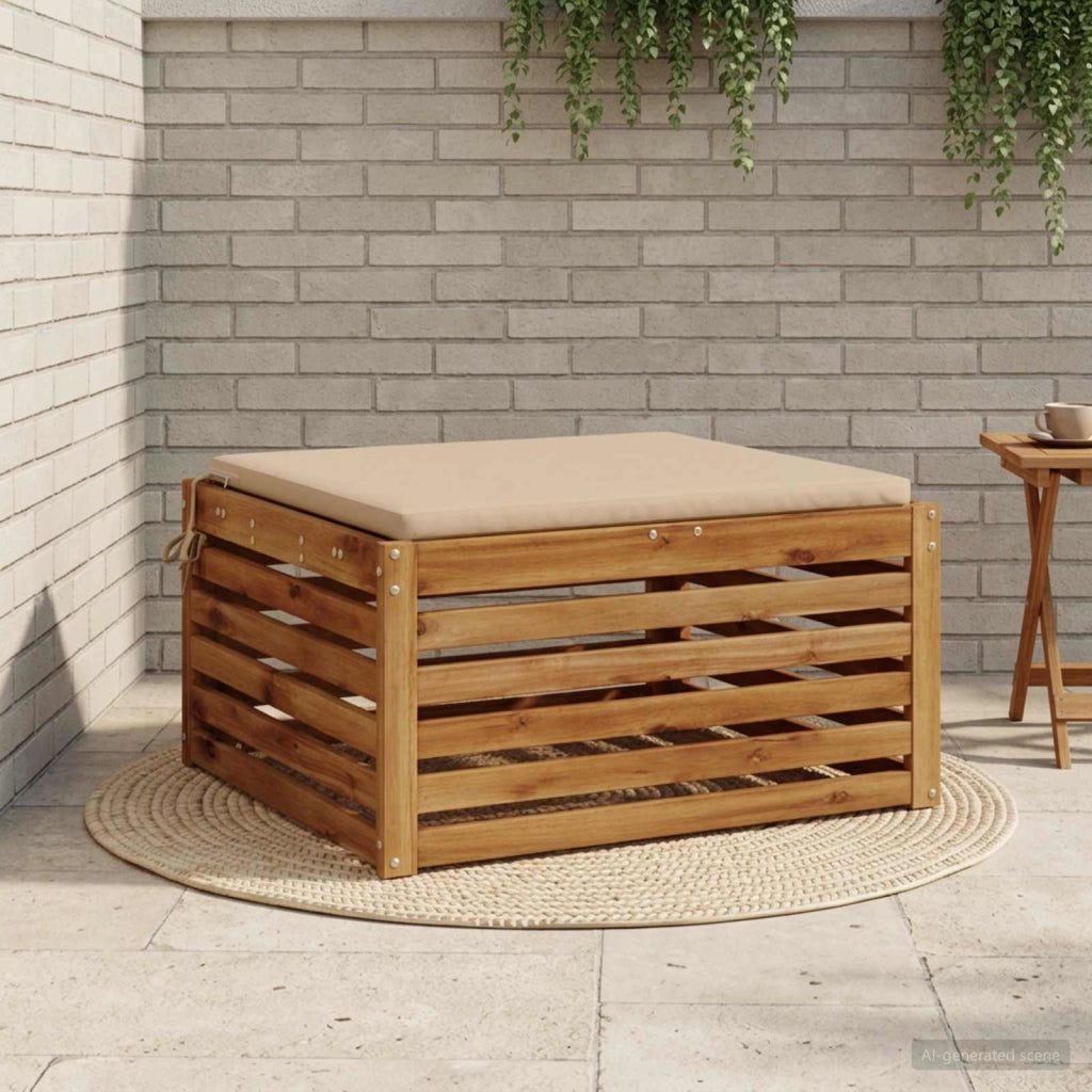 Cuscino per Sedia in Unico Pezzo SOEST 100% Poliestere Sabbia 944941