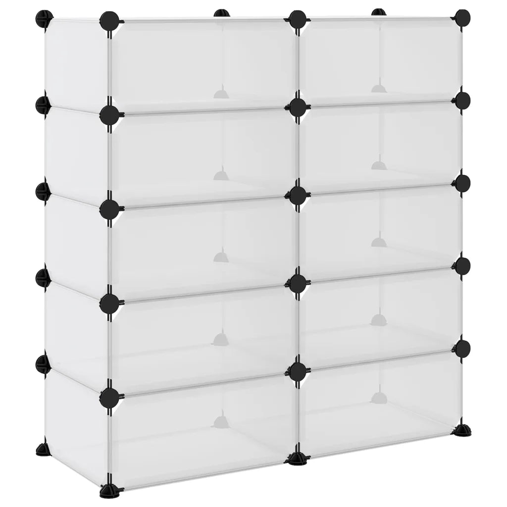 Scarpiera | Mobile per scarpe Trasparente 84x32x88,5 cm in PP