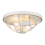 Plafoniera tonda 33 cm 2xE27 bianco antico Bradbury