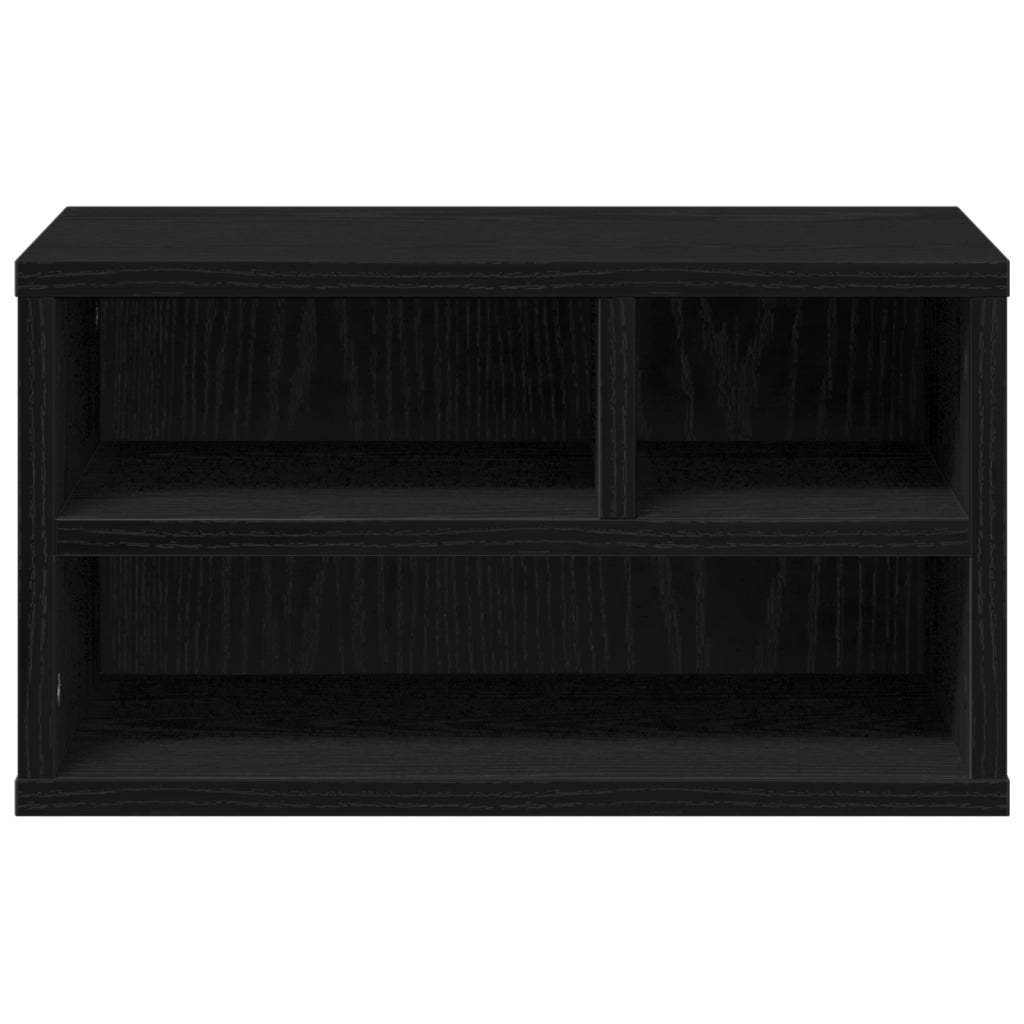Supporto per Stampante Nero Rovere 40x32x22,5 cm Legno Ingegnerizzato