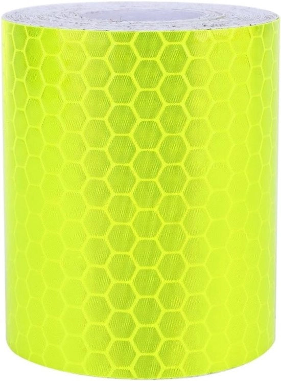 Tape Riflettente - Giallo Verde - Nastro di Sicurezza - Emergenza Veicoli - Nastro di Marcatura - Rotolo 5cm x 3m - Tape Riflettente.