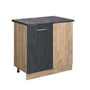 Vicco Mobile ad angolo cucina Calcestruzzo nero 86 cm , PL Antracite