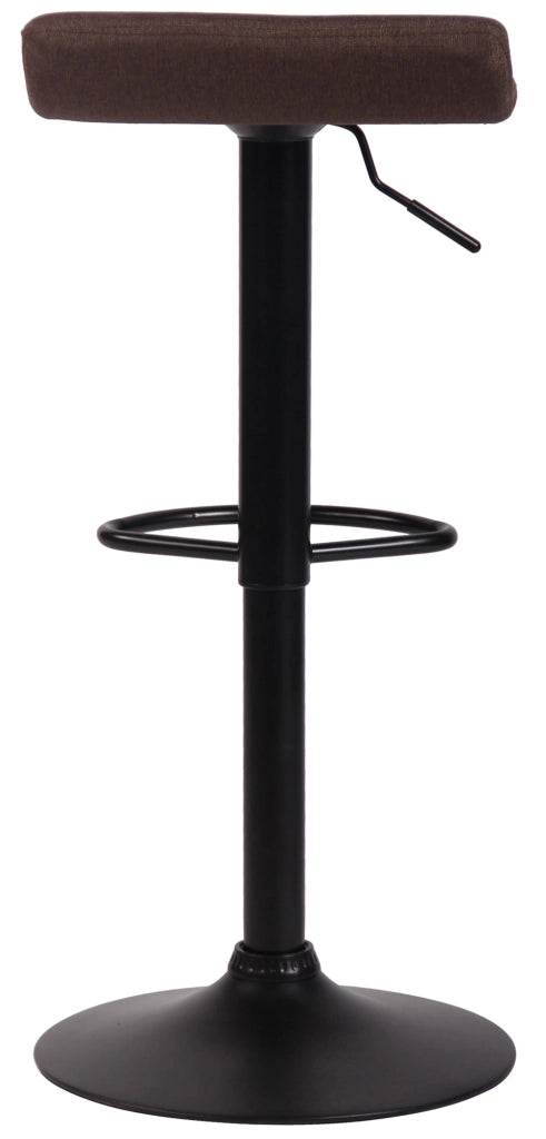 Sgabello Dyn V2 in tessuto marrone,nero