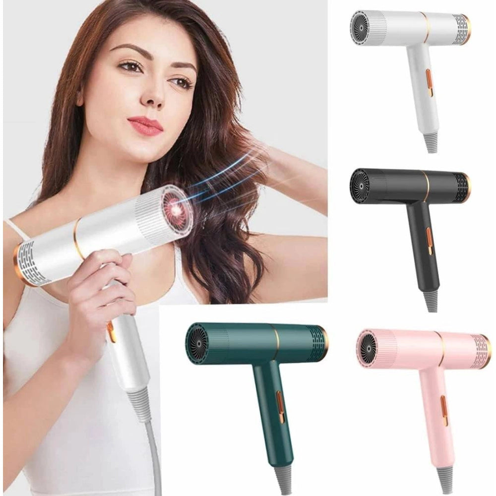 Trade Shop - Asciugacapelli Phon Per Capelli Hair Dryer Iron Supersonic Asciuga Potente 1000w -