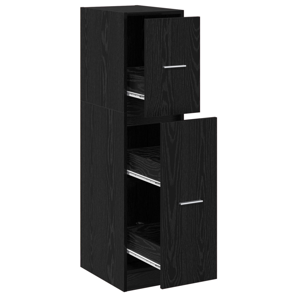 Armadio da Fattore Quercia Nera 30x41x118 cm Legno Ingegnerizzato