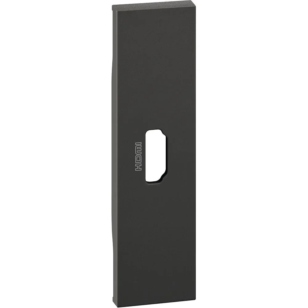 Cover Bticino Living Now per connettore HDMI 1 modulo nera KG14