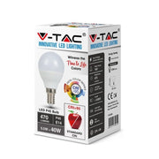 Bulbo LED - 5,5W E14 P45 6400K CRI95+
