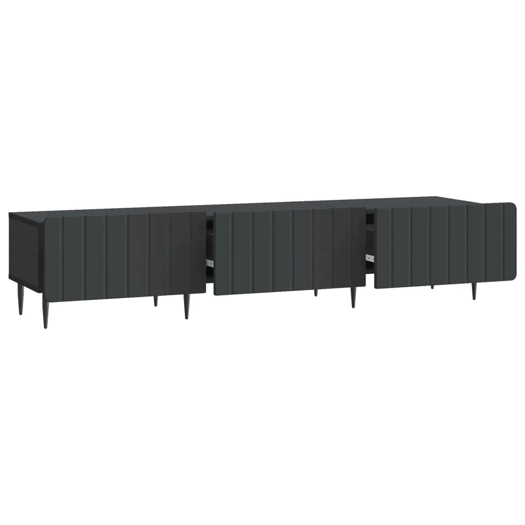Mobile TV-Credenza per TV Nero 147 x 34,5 x 32 cm Legno ingegnerizzato