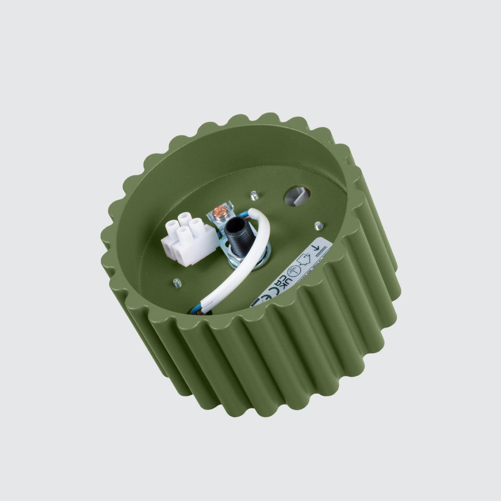 Spot soffitto moderno tondo verde oliva 6cm GX53 10W PureLume