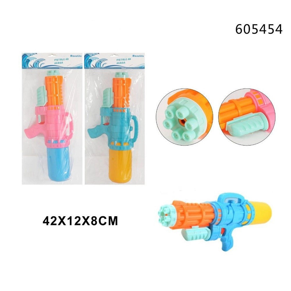 Trade Shop - Pistola Ad Acqua Serbatoio 42x12x8cm Giocattolo Bimbi Estate Vari Colori 605454 -