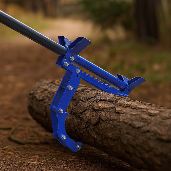 Leva giratronchi e alzatronchi 5in1, per sollevamento tronchi Ø50cm, in acciaio