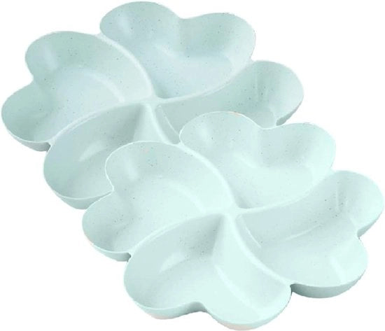 Set di piatti per snack con scatole - Insieme di 2 piatti per snack, noci, dessert - Facili da pulire e riutilizzabili - Verde

Specifica: 20 cm x 20 cm