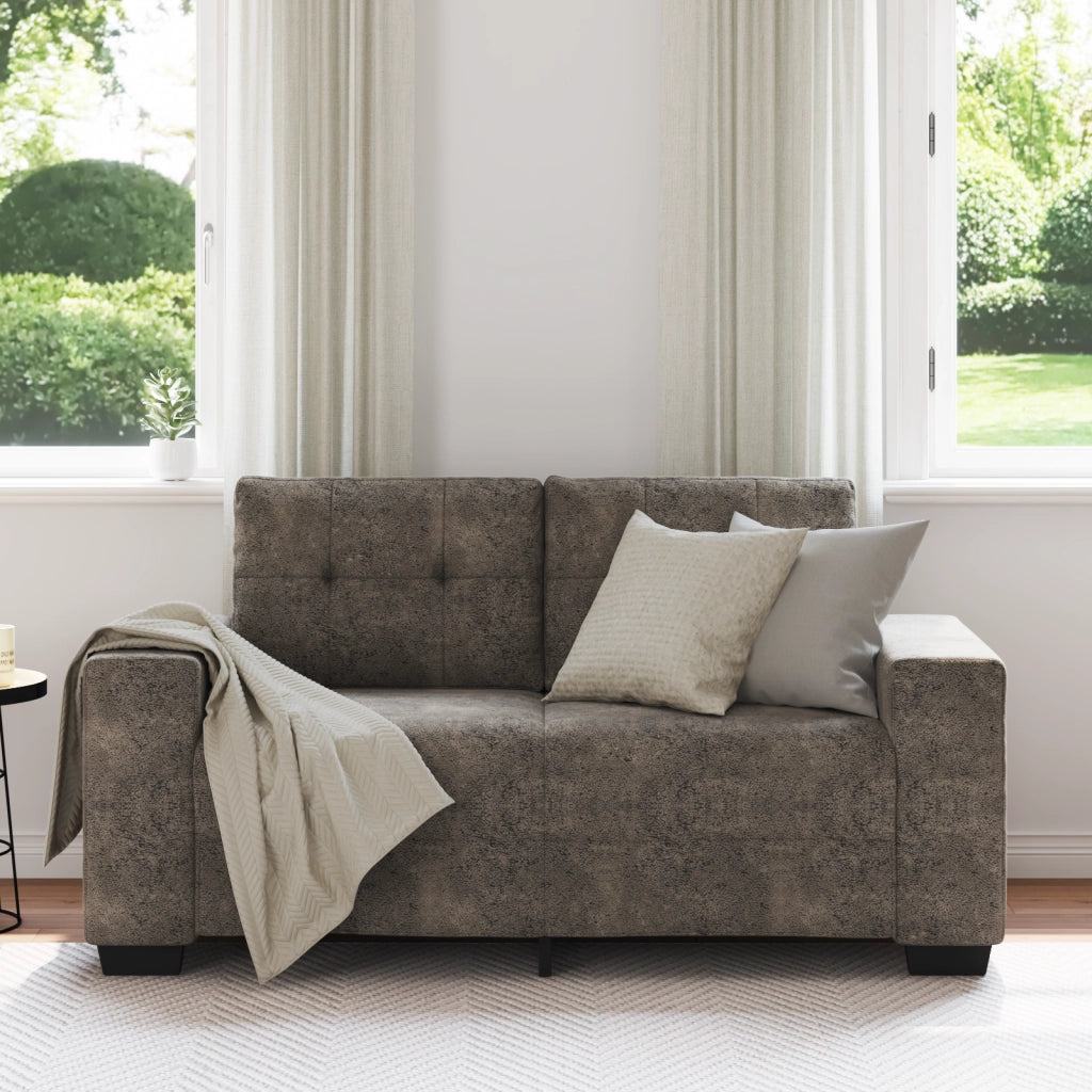 Divanetto Sofa Grigio Scuro 120 cm in Pelle Sintetica