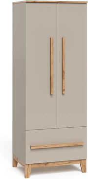 Armadio per bambini Malia, Cashmere/Artigianale, 70 x 186.8 cm, combinabile con altri mobili della serie Malia