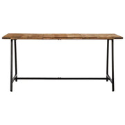 vidaXL Tavolo da Pranzo 160x80x75 cm in Legno Massello di Mango