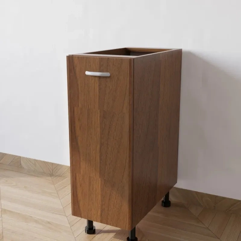 Mobile Base 30 Compreso Di Anta. H 72 Cm L 30 Cm P 55.5 Cm. Spedizione In Kit Noce
