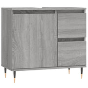 Armadietto Bagno | Armadio da bagno Grigio Sonoma 65x33x60 cm in Legno Multistrato