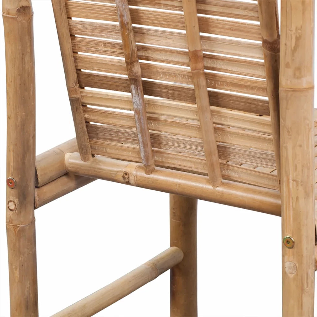Sgabelli da Bar 2 pz in Legno di BambÃ¹ cod mxl 72886
