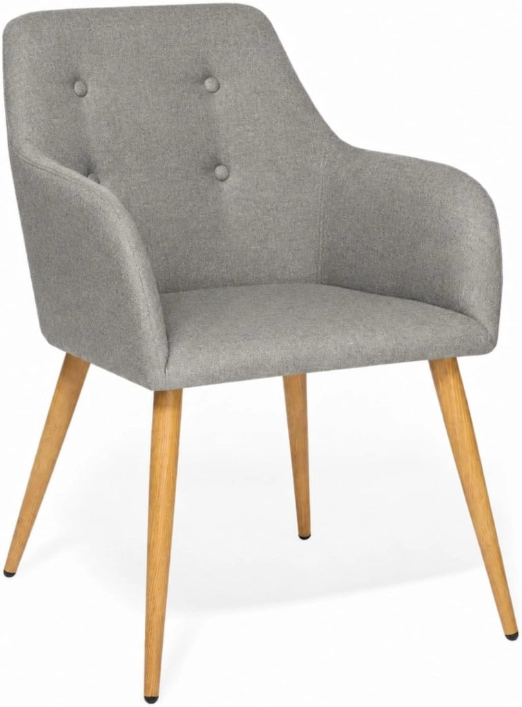 Set di 2 poltrone grigio antracite DANIA