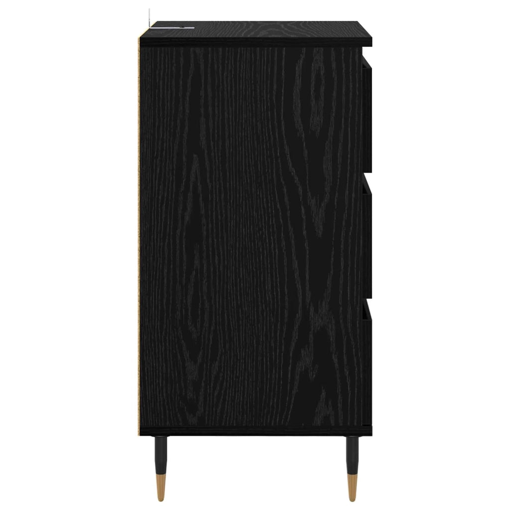 Credenza Rovere nero 35 x 40 x 70 cm Legno multistrato 881698