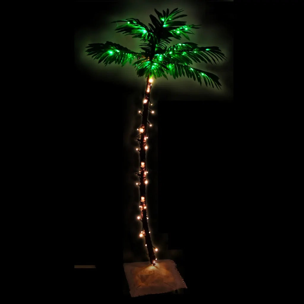 Palma con LED Bianco Caldo 88 LED 150 cm CFW3887333