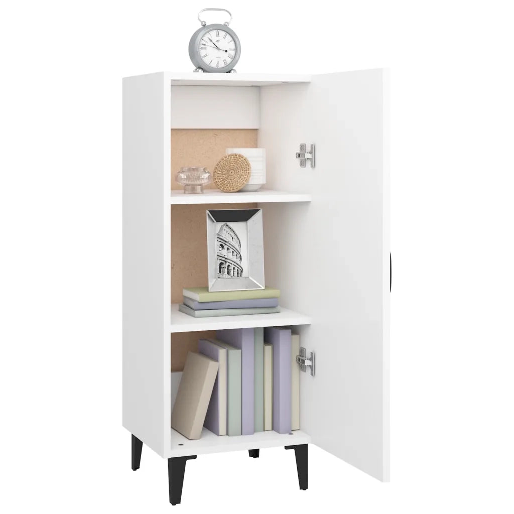 Credenza Bianca 34,5x34x90 cm in Legno Multistrato cod mxl 15456