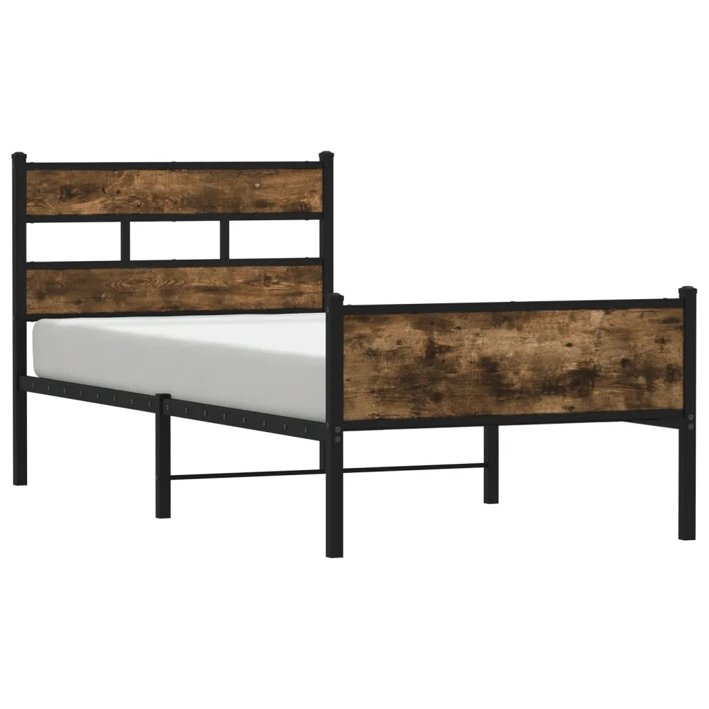 Giroletto senza Materasso Rovere Fumo 107x200 cm in Truciolato