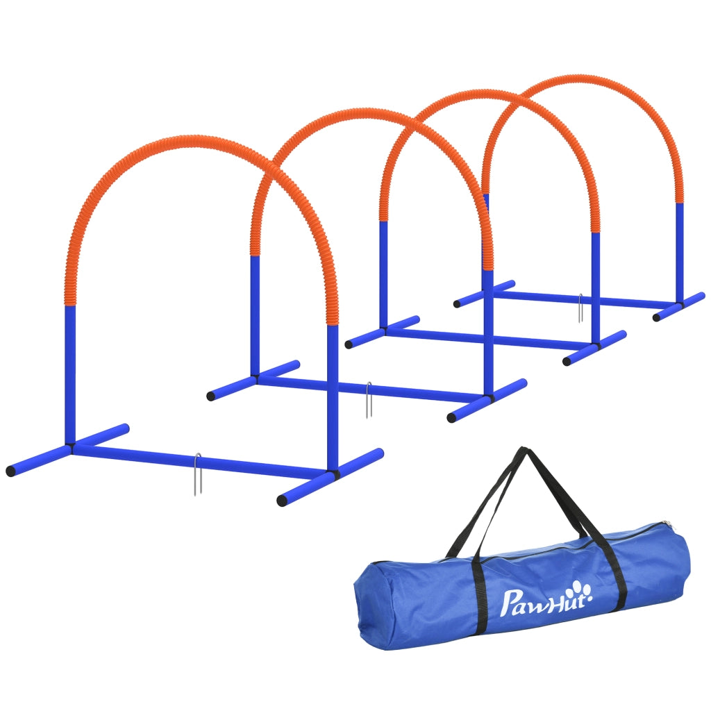 Set Agilit¨¤ per Cani ¨C zephmum ¨C Blu e Arancione, 88x64x95 cm