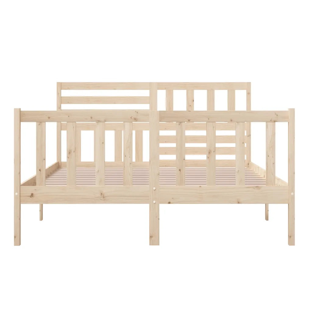 Giroletto-Struttura Letto in Legno Massello 140x200 cm 611905