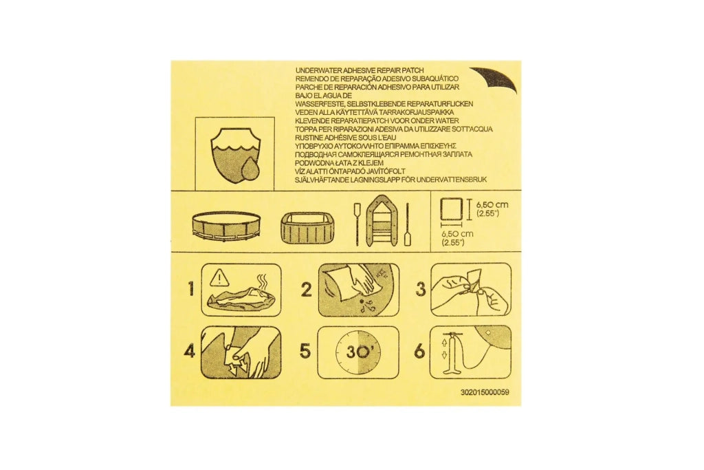 KIT 10 TOPPE RIPARAZIONE PISCINA SOTTACQUA- BESTWAY- 1,0 pz