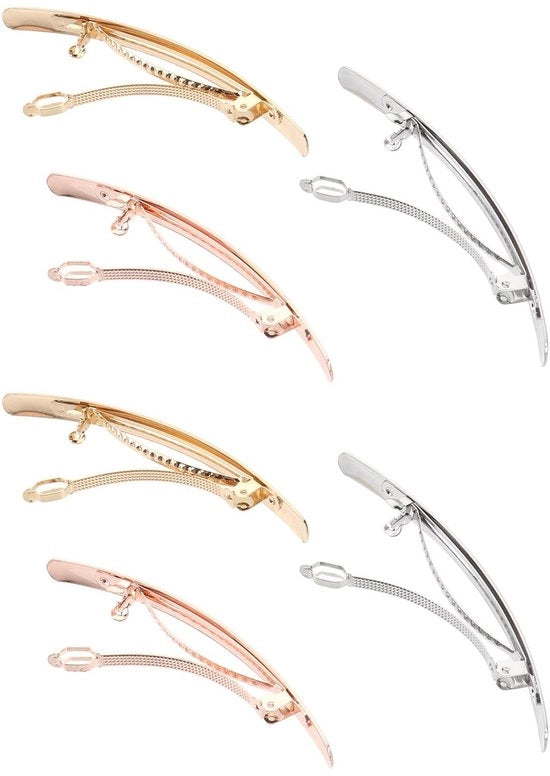 Accessori capelli a spillo 6 pezzi - Spilli capelli a forma francese - Accessori capelli in metallo - Ideali per matrimoni e feste - Adatti per capelli fini e grossi - Progettati per durata - Accessori per capelli