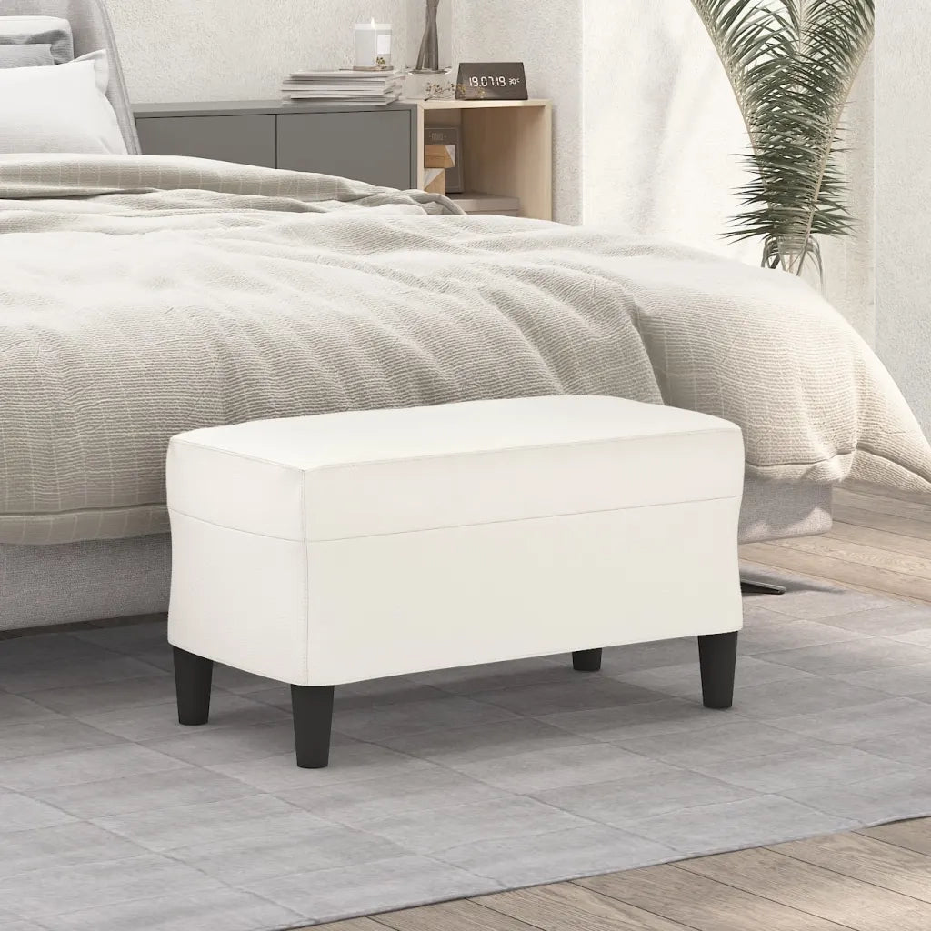 vidaXL Panca Crema 70x35x41 cm in Similpelle